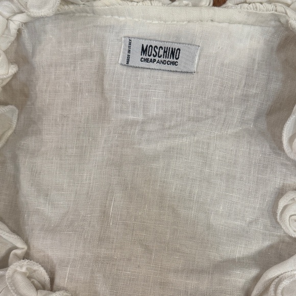 Moschino White Ruffled Blouse - Picture 2 of 10